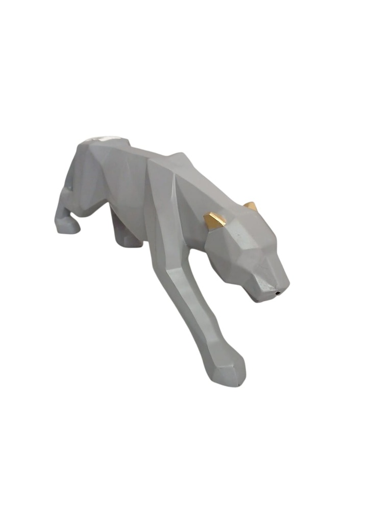 DECORATIVO LEOPARDO GRIS