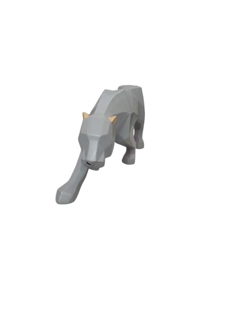 DECORATIVO LEOPARDO GRIS