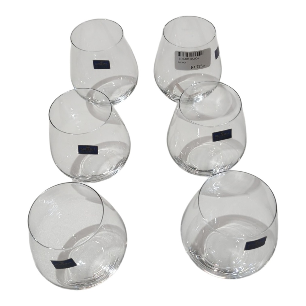 SET DE COPAS TORI DE CRISTAL 23 PIEZAS