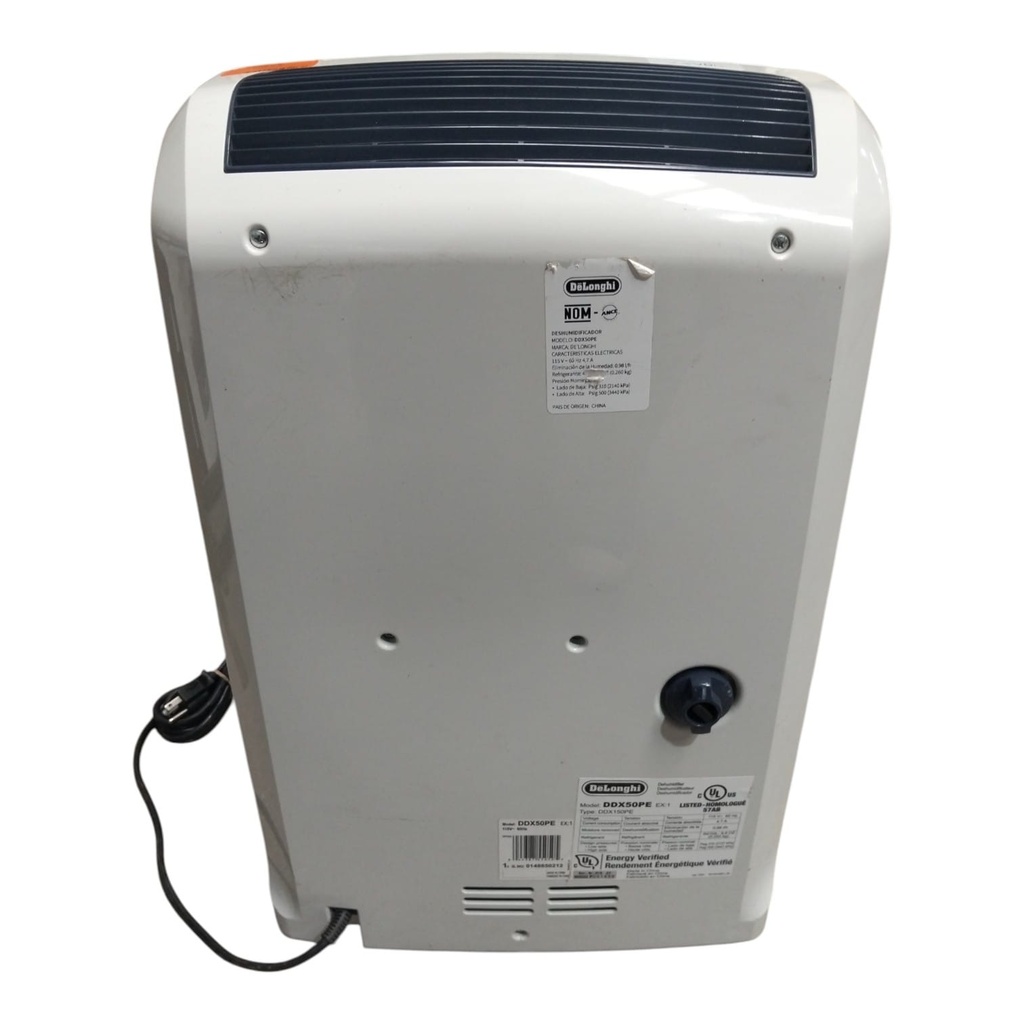 DESHUMIFICADOR BLANCO DE LONGHI MOD. DDX50PE