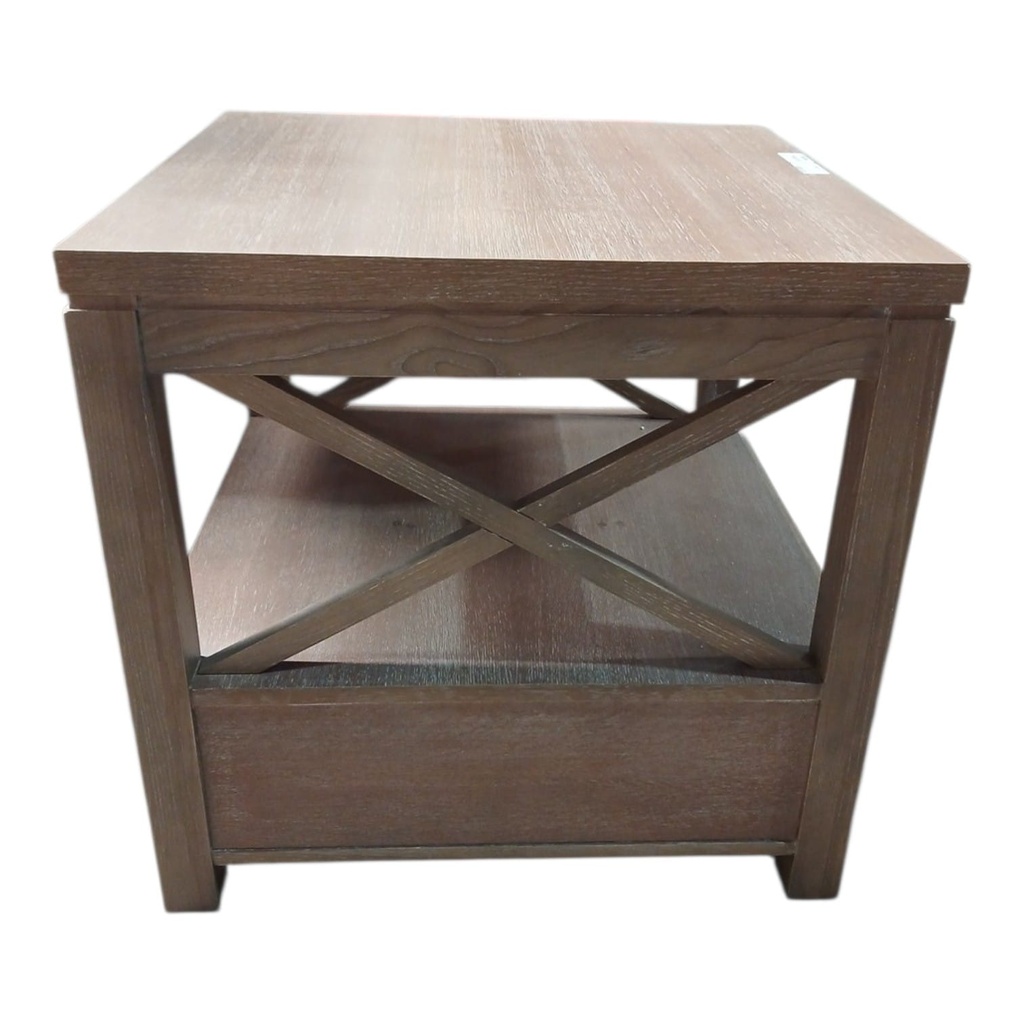 MESA LATERAL BRUNELLO MADERA BEIGE 