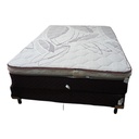 JUEGO BOX + COLCHON RESTONIC MAT VINO