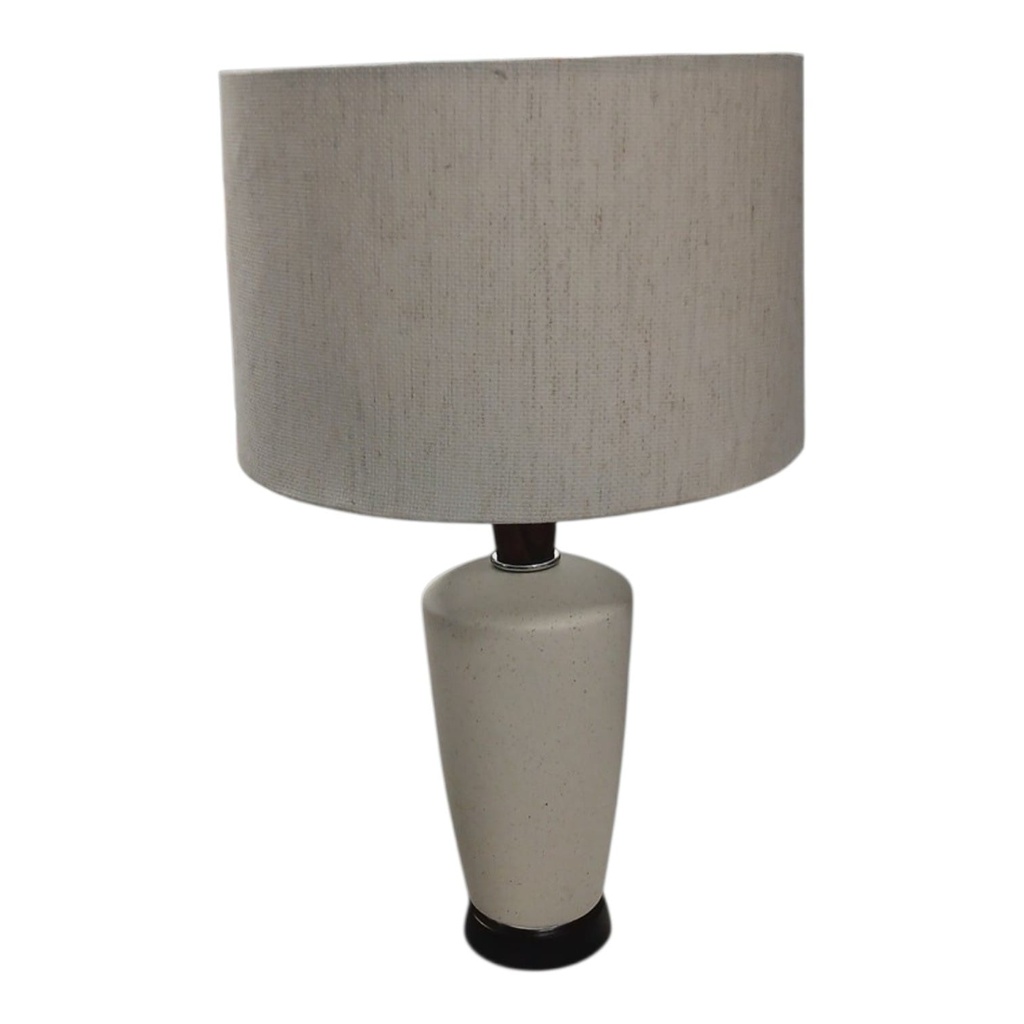 LAMPARA MESA VISALIA CERAMICA HUESO 