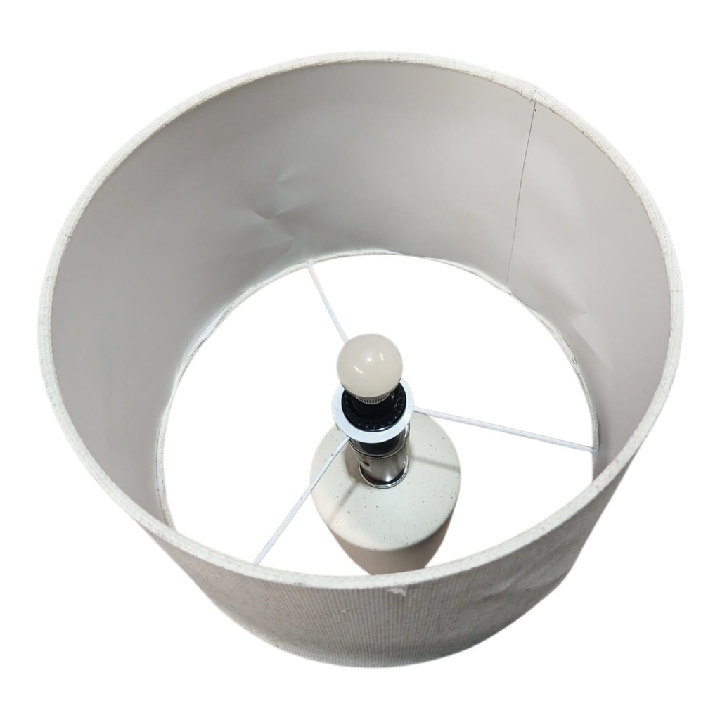 LAMPARA MESA VISALIA CERAMICA HUESO 