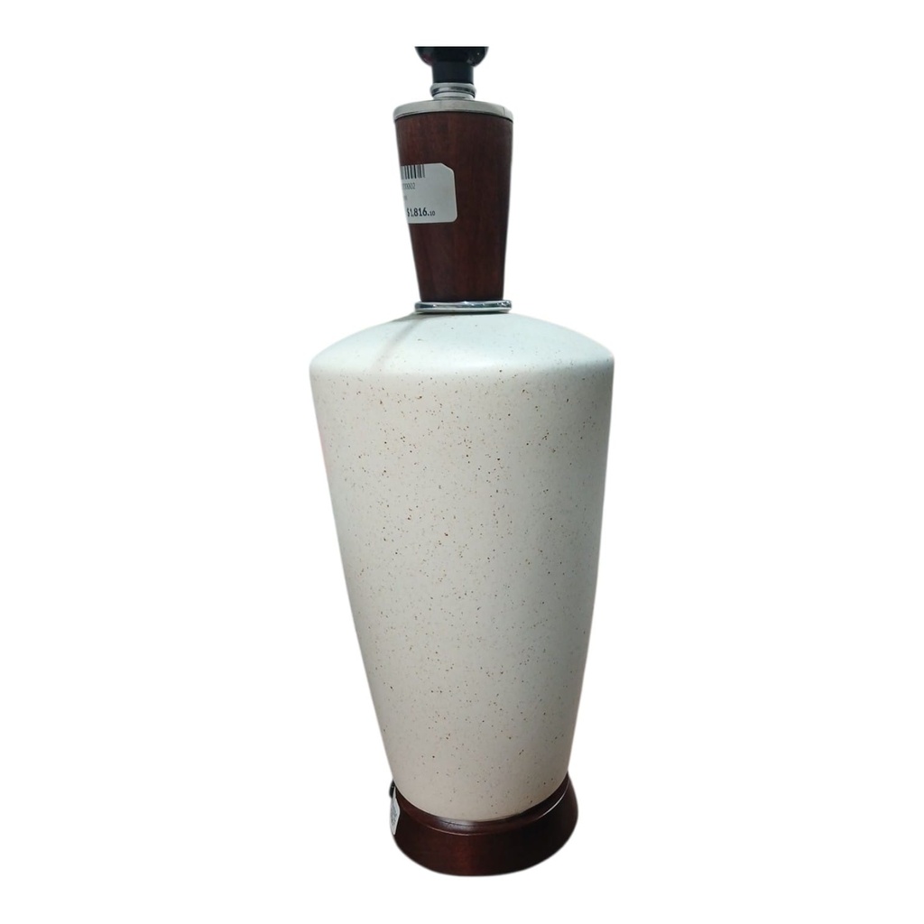 LAMPARA MESA VISALIA CERAMICA HUESO 