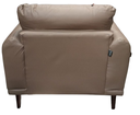 SILLÓN LICO MICROFIBRA CAFÉ