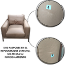 SILLÓN LICO MICROFIBRA CAFÉ