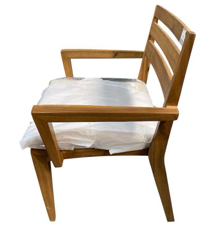 SILLA C/BRAZO PANAMA MADERA CAFÉ