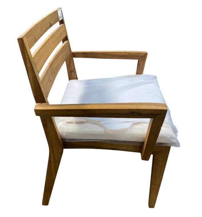 SILLA C/BRAZO PANAMA MADERA CAFÉ
