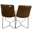 SET 2 SILLAS COMEDOR SLOPE CAFÉ