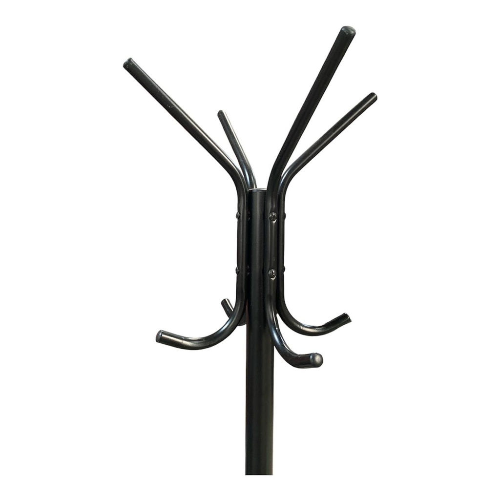 PERCHERO PIE ENZO METAL 8 G NEGRO