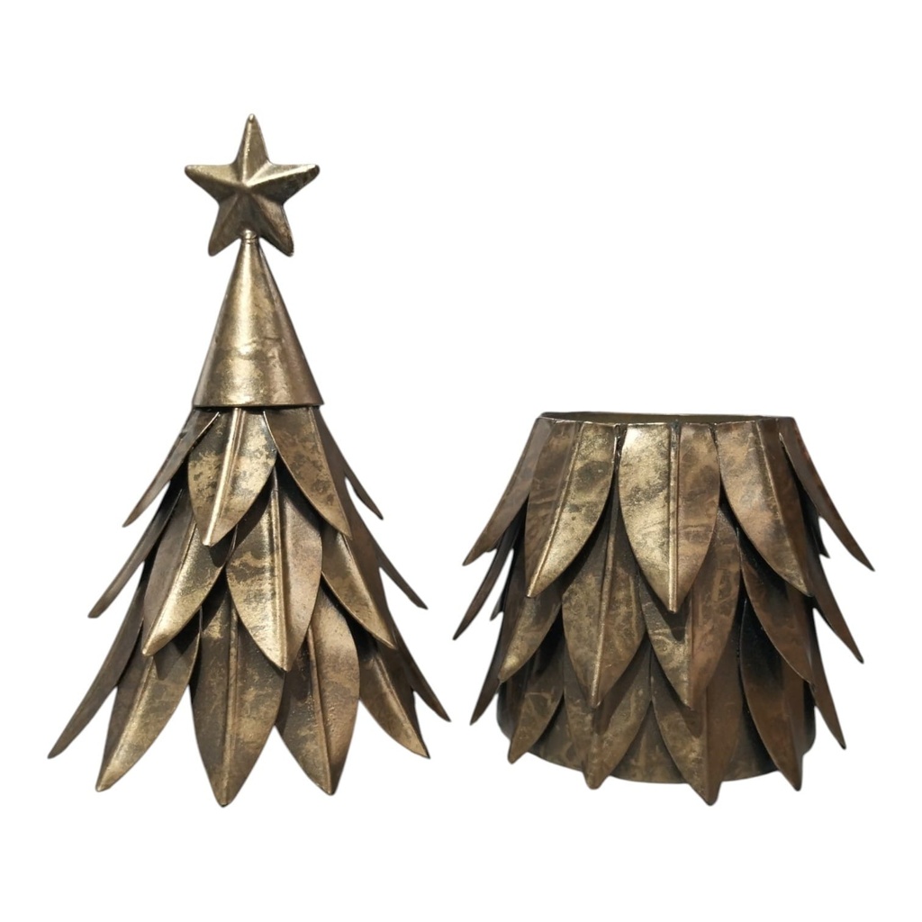 VELA EN FORMA DE ARBOL LATON 