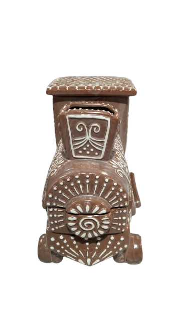 TARRO PARA GALLETAS TREN POTTERY 