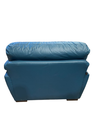 SILLÓN ARTIC BOAL PIEL/VINIL AZUL 