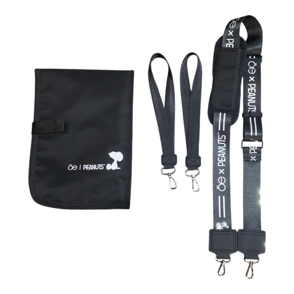 PAÑALERA TOTE PEANUTS NEGRA