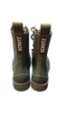 BOTA VERDE DE LLUVIA TIPO MILITAR
