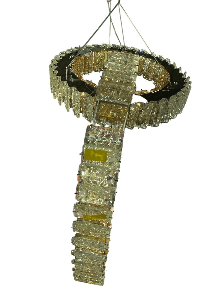 LAMPARA DE TECHO PANTALLAS CIRCULARES CRISTAL