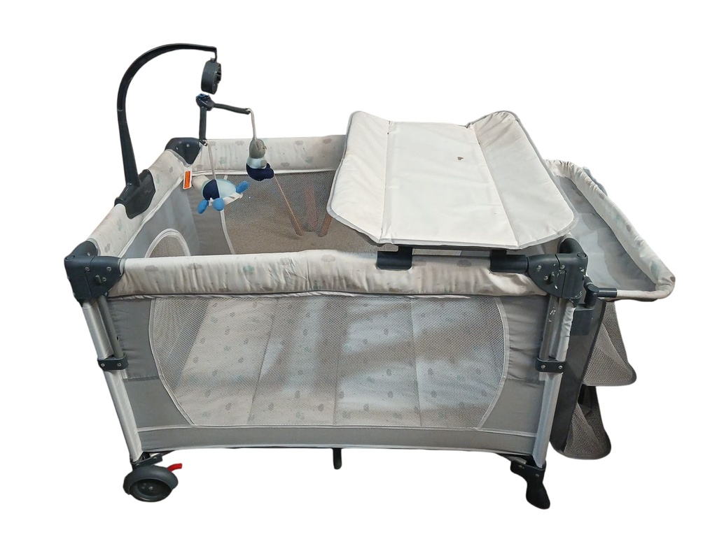 CUNA DE VIAJE MON CARAMEL GRIS