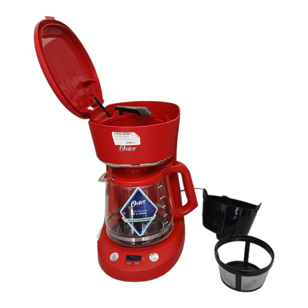 CAFETERA OSTER ROJA BVSTDCP12R