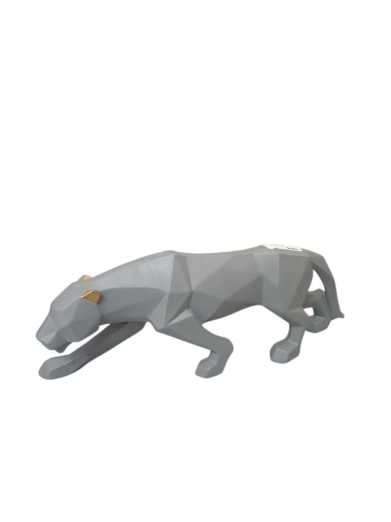 DECORATIVO LEOPARDO GRIS