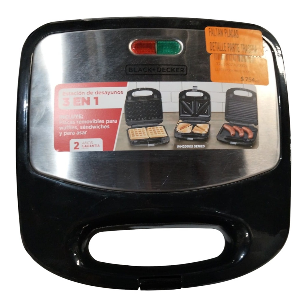 WAFLERA SANDWICHERA MOD WM2000S
