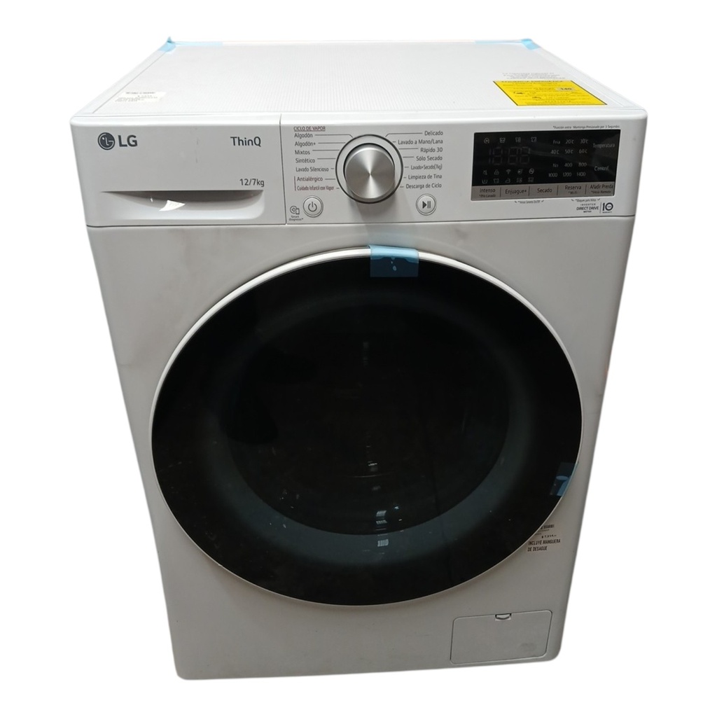 LAVADORA LG WD12WVC4S6 ABWELAT BLANCO