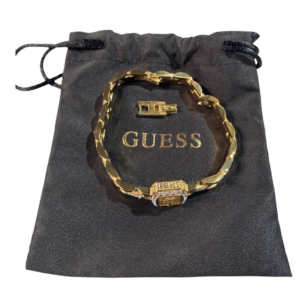BRAZALETE GUESS DORADO JUMB050