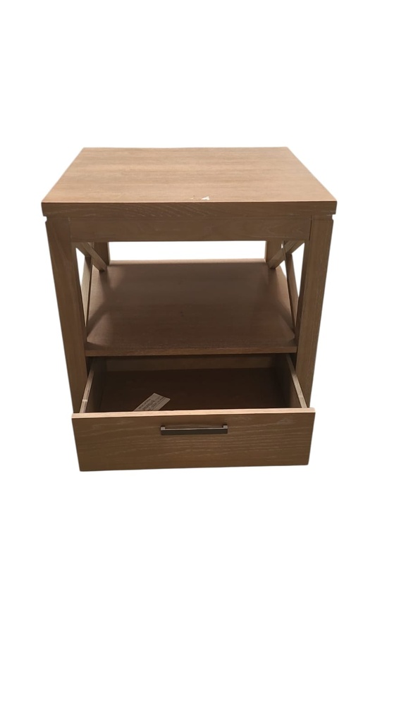 MESA LATERAL BRUNELLO MADERA BEIGE 