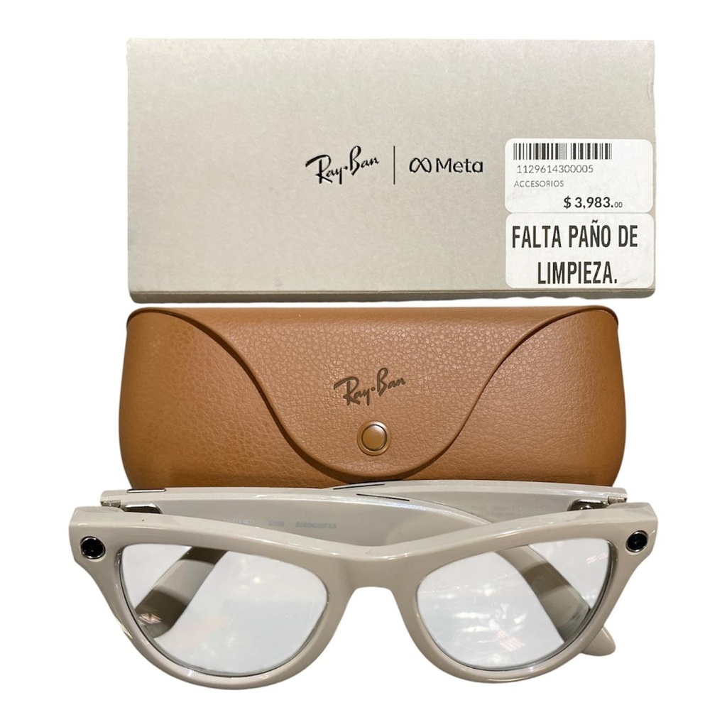 LENTE RAY BAN META BEIGE MATE