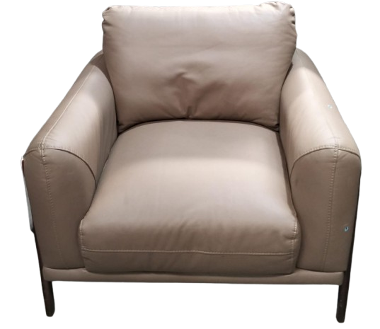 SILLÓN LICO MICROFIBRA CAFÉ