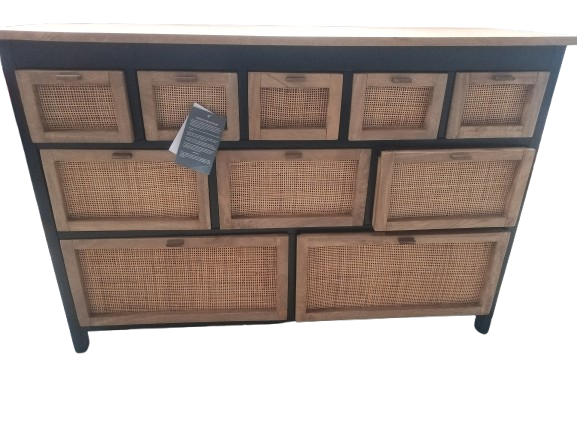 COMODA CON CAJONES, MADERA DE MANGO