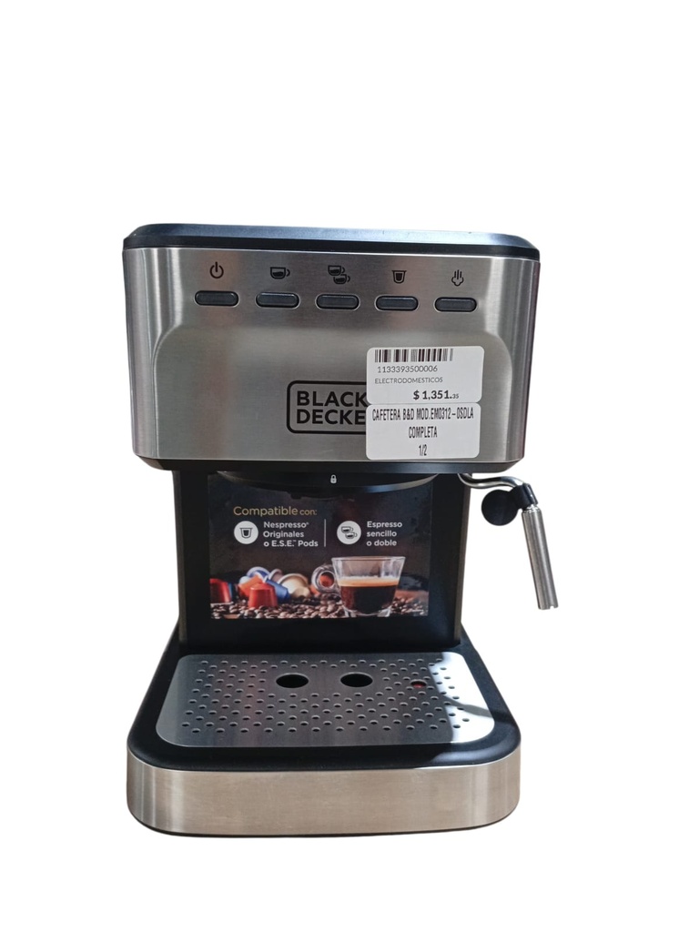 CAFETERA B&D MOD.EM0312-0SDLA