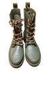 BOTA VERDE DE LLUVIA TIPO MILITAR