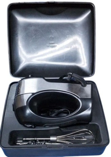 [LI02102025E11] BATIDORA D/MANO C/ESTUCHE HAMILTON BEACH NEGRA/PLATEADO